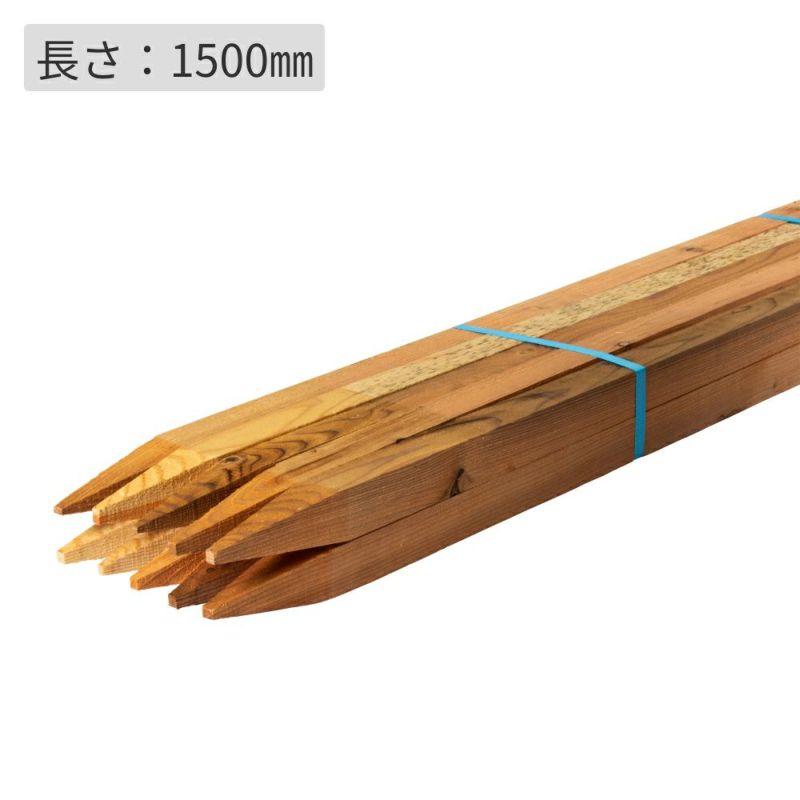 78％以上節約 測量杭 木杭 1500×45×45mm 18本 米松 面取り有り ο 角 角