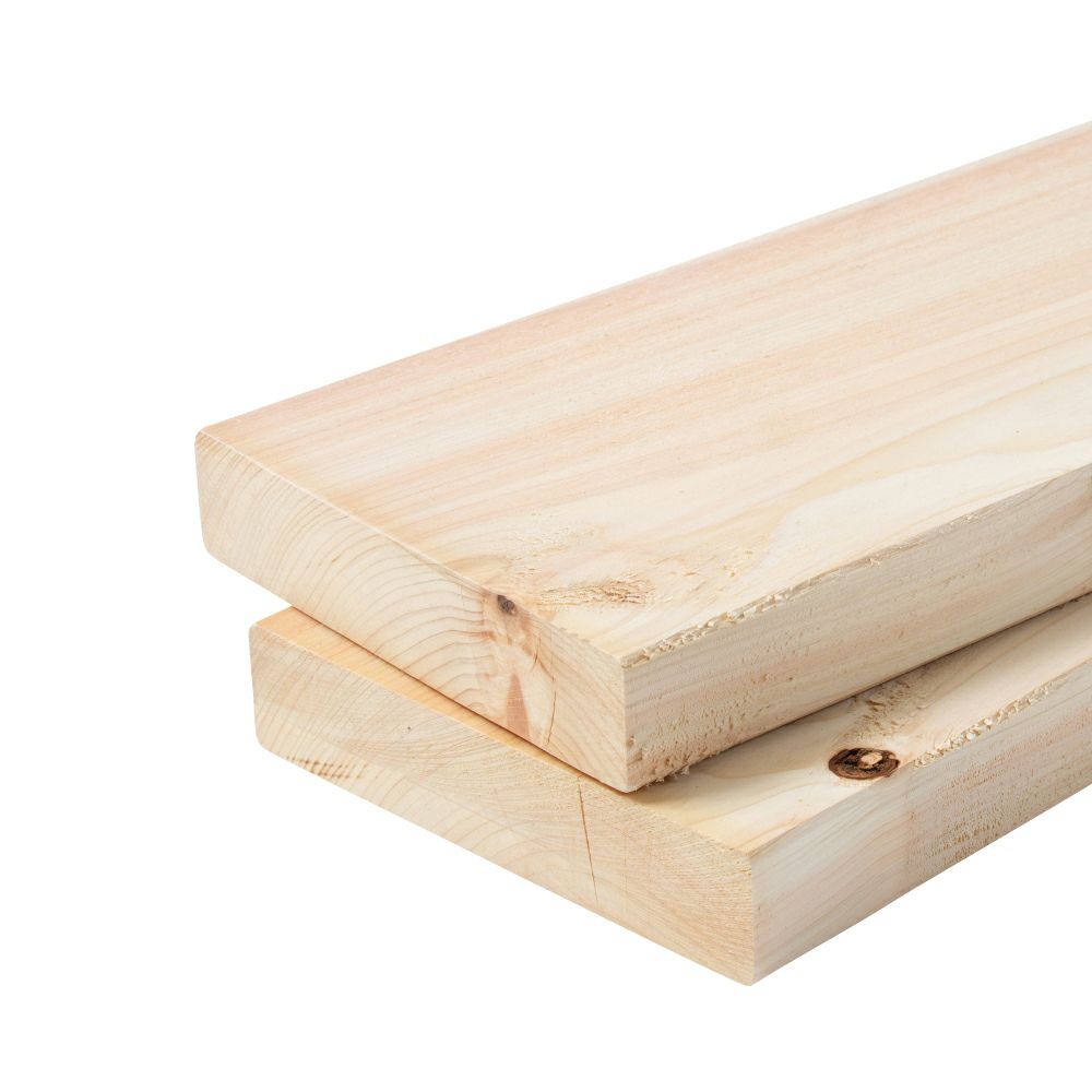 受注生産品】ひのき材（節付き）・素材(防腐加工なし)／38×184